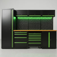 ApexForge Shadowline Pro Modular Garage Cabinet System