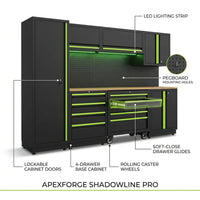 ApexForge Shadowline Pro Modular Garage Cabinet System — product view 3